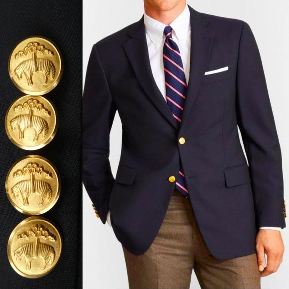 Brooks Brothers Other - Loro Piana Wool Brooks Brother 1818 Madison Two Button Classic Dark Navy 42S